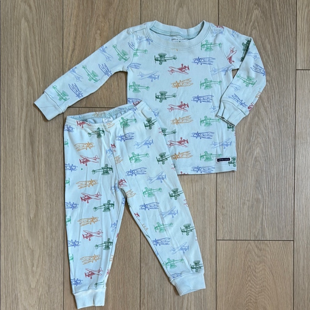 Janie and Jack Airplane Pajamas